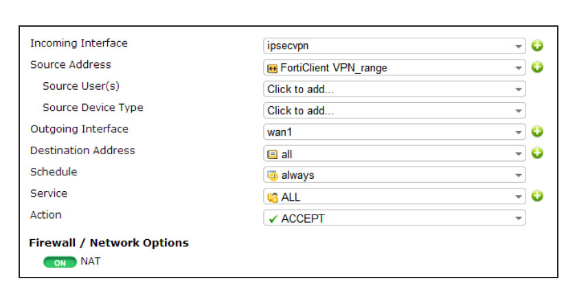 IPsec VPN with FortiClient 3