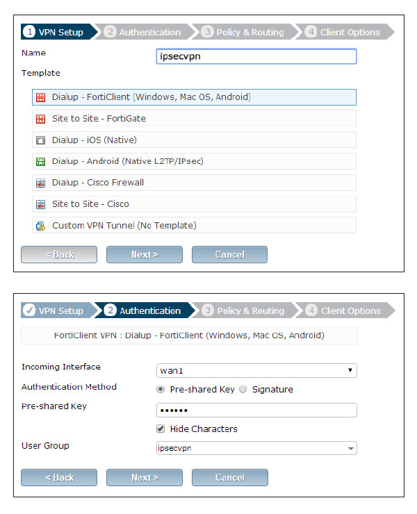 IPsec VPN with FortiClient 7