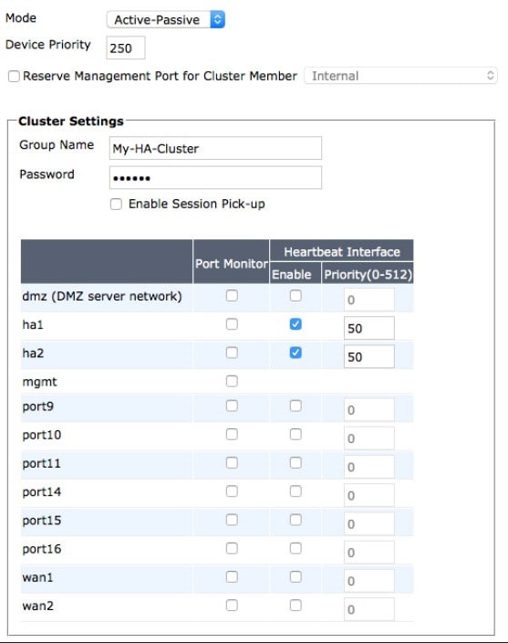 High Availability with Two FortiGates (HA) 5